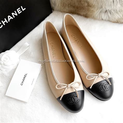 ballerinaskor chanel|chanel ballet flats sale.